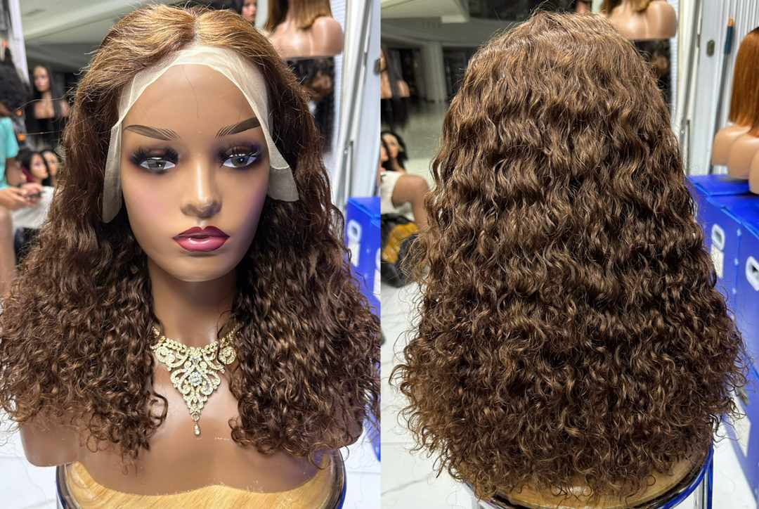 Curly Hair Brown Chestnut