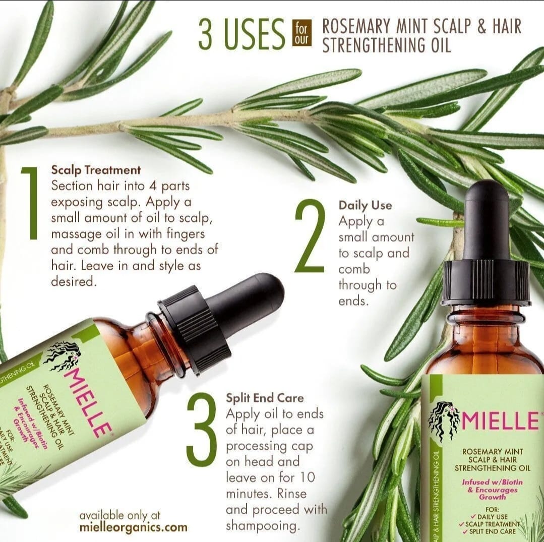 Mielle Rosemary Mint Scalp & Hair Strengthening Oil
