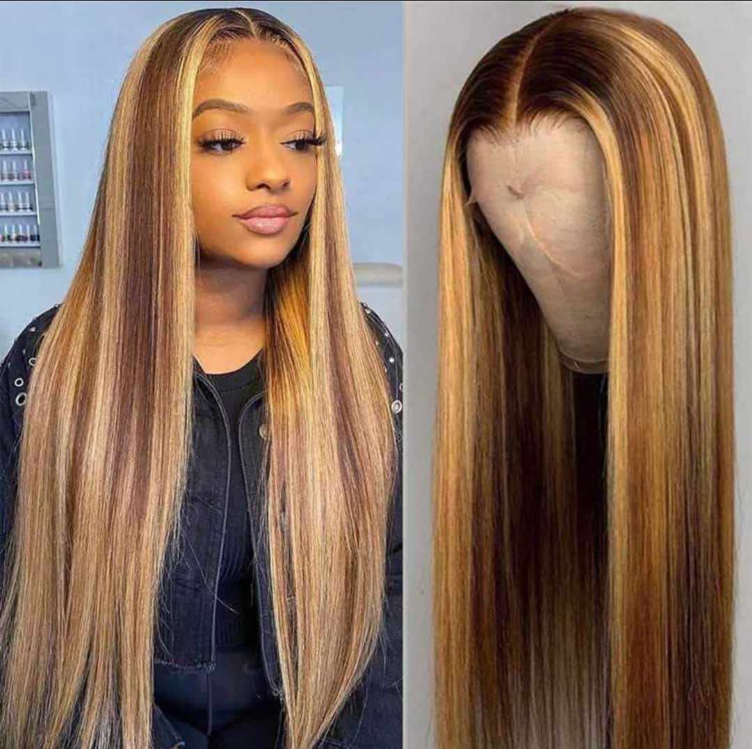 Straight Human Hair Highlight